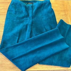 INC, teal suede pants. Size 10.